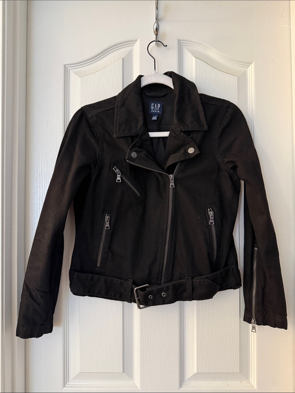 Gap denim moto jacket